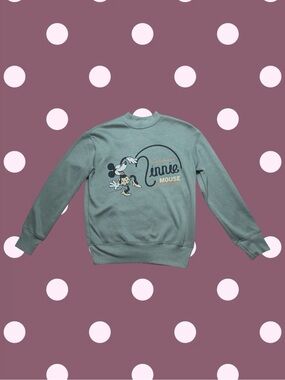 Disney Minnie Mouse Vintage Style Graphic Sweatshirt XS